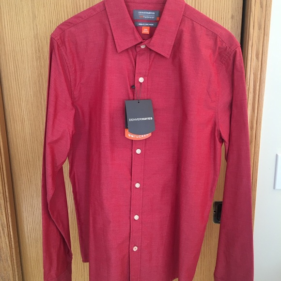 DENVER HAYES, NEW Long Sleeve Shirt - Medium - Picture 5 of 7